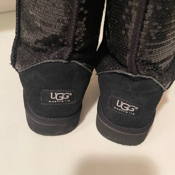 COPY -  beautiful shiny sparkle boots. black color - Picture 5 of 13